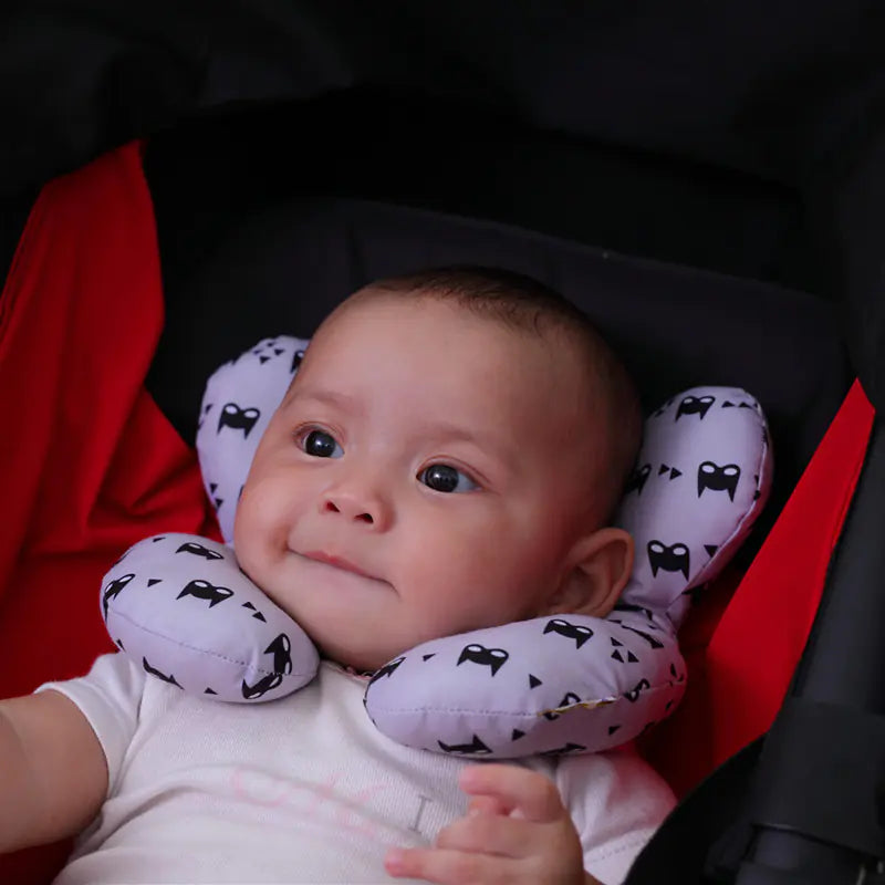 🍼 Cartoon Baby U-Shape Neck Pillow - Soft Travel Support with Adorable Designs