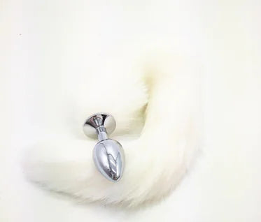 π¦ Multicolor Faux Fox Tail Intimate Accessory - Premium Metal Design