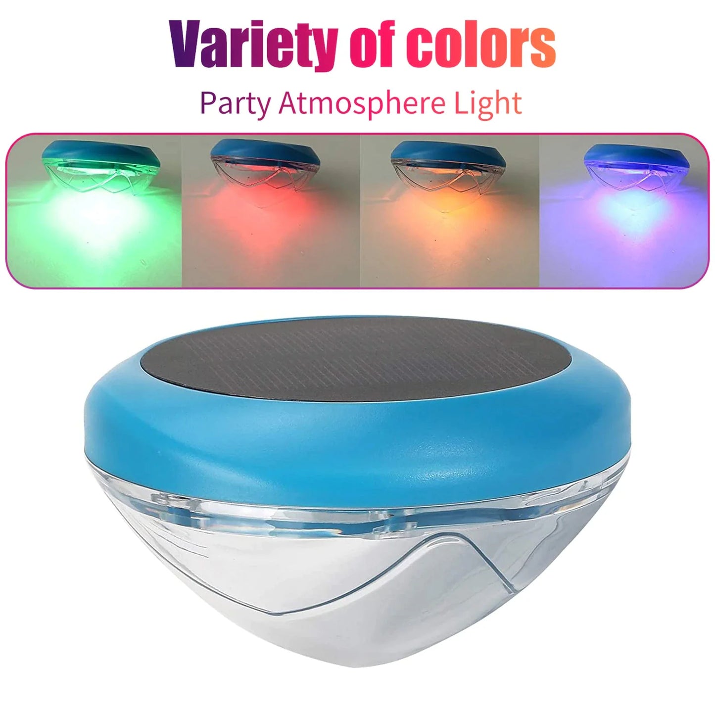 π Solar LED RGB Floating Pool Lights - Waterproof Garden Pond Lamps