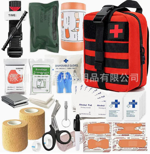 π―: 216-Piece Professional Survival Kit - Complete Emergency Gear with MOLLE Tactical Pouch