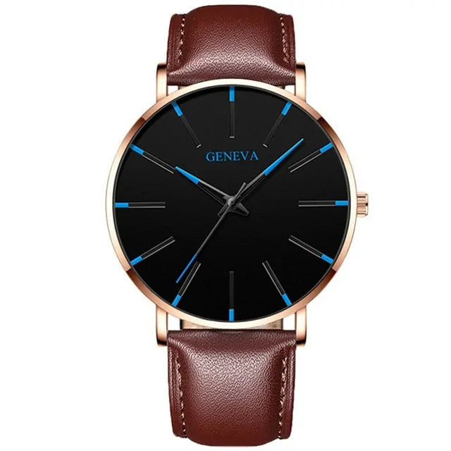 ⌚: Ultra Thin Quartz Watches For Men - Premium Minimalist Timepiece