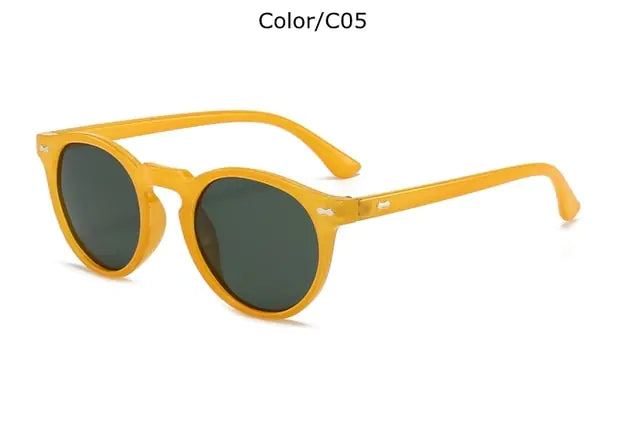 🕶️: Designer Polarized Round Lens Sunglasses - Effortless Chic Style