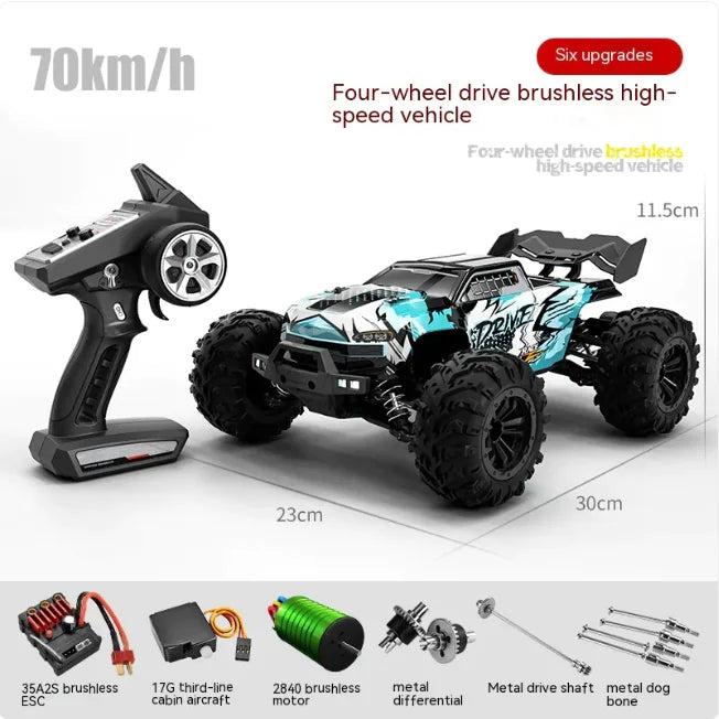 🏎️: Brushless High-Speed Off-Road RC Car - Professional Remote Control Racing Vehicle
