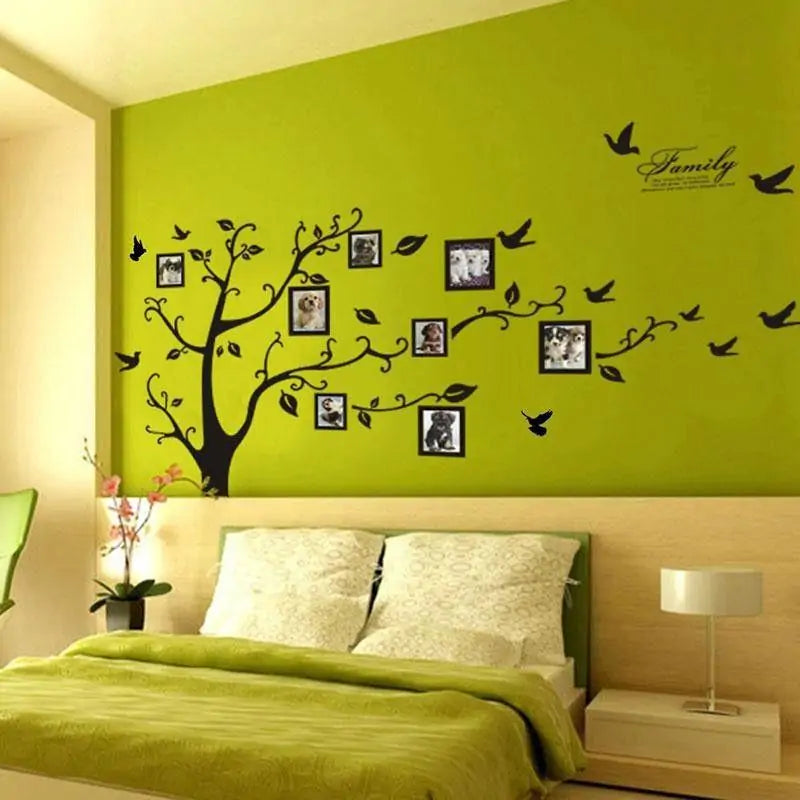 π³ Family Tree Wall Art Sticker - Customizable Home Decor