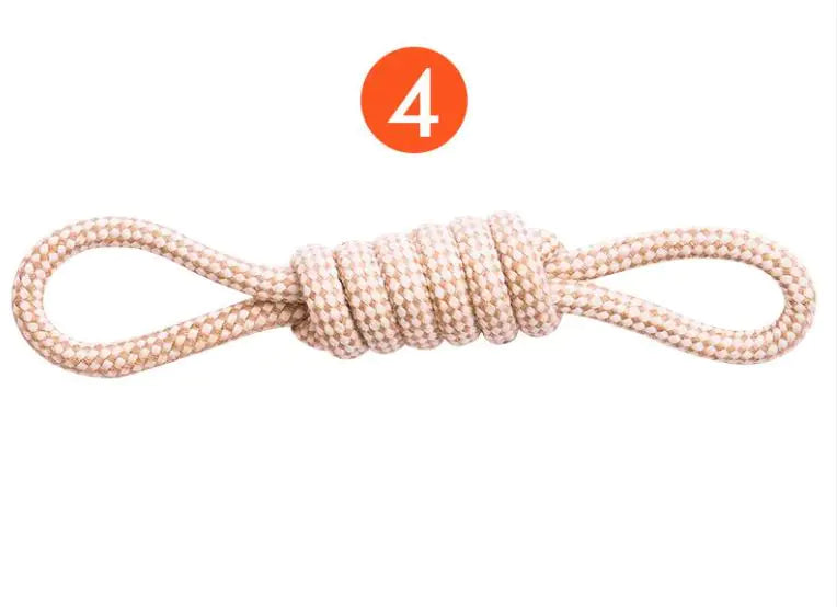 🌿: 9-Pack Sustainable Hemp Rope Dog Toy Chew Set - Organic Cotton Blend