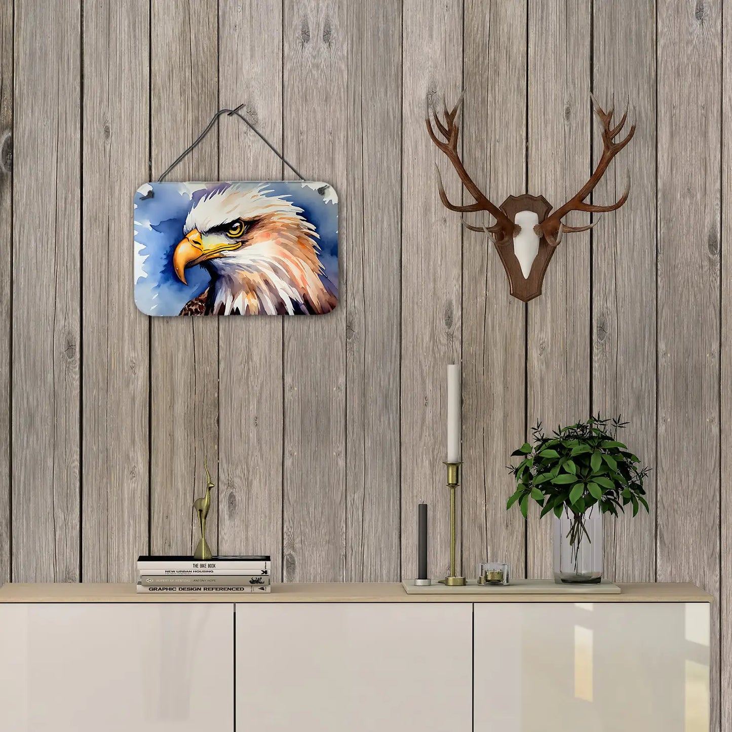 🦅 Eagle Wall or Door Hanging Prints - Patriotic Aluminum Art Decor