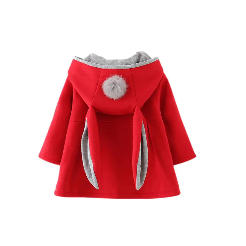 🧥: Cotton Rabbit Ear Hooded Jacket for Kids