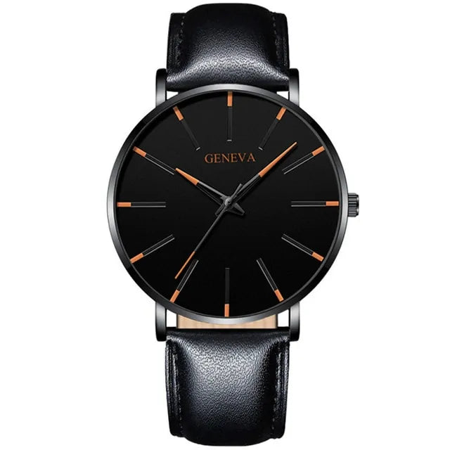 ⌚: Ultra Thin Quartz Watches For Men - Premium Minimalist Timepiece