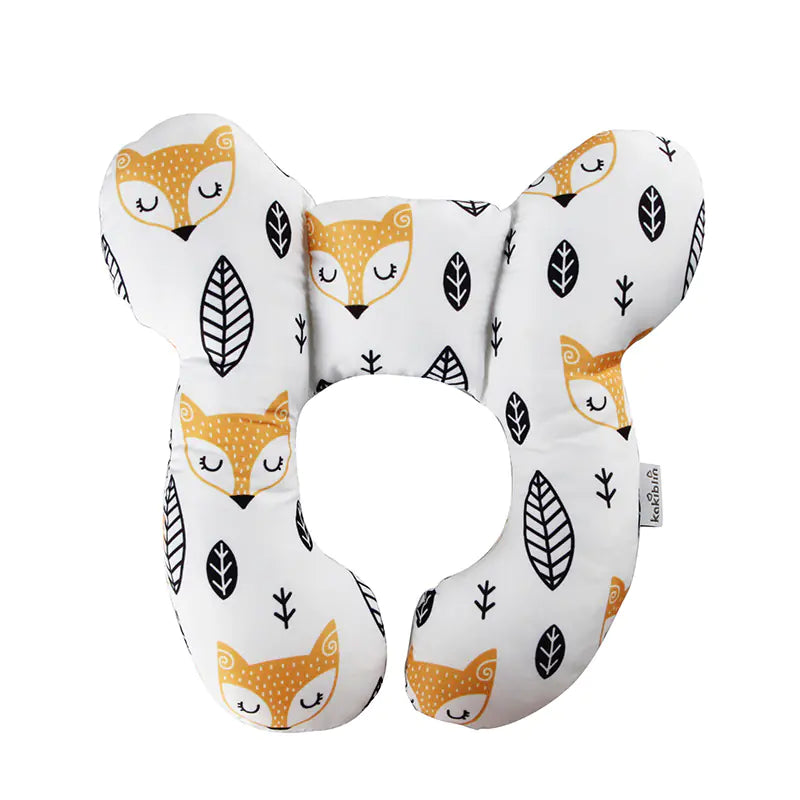 🍼 Cartoon Baby U-Shape Neck Pillow - Soft Travel Support with Adorable Designs