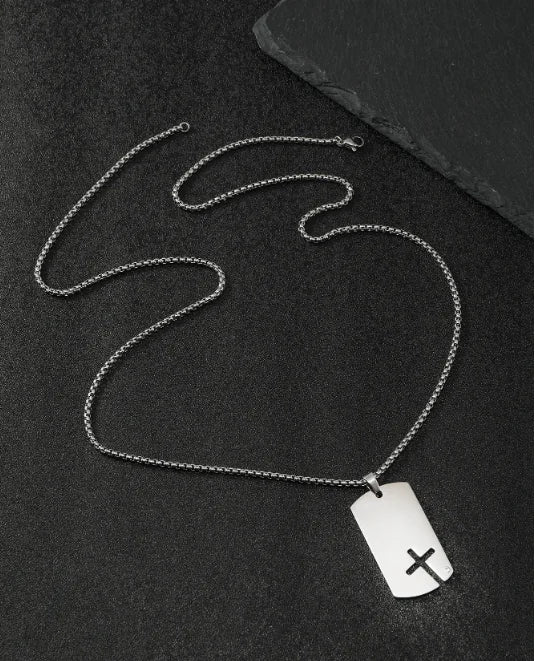 🔥: Punk Laser-Cut Stainless Steel Necklace
