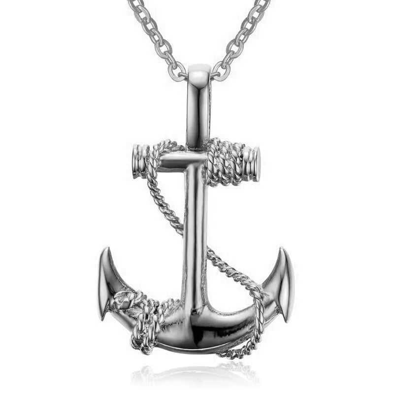 ⚓: Metal Punk Pendant Necklace