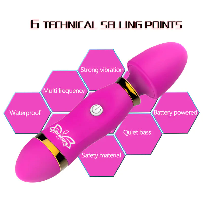 π« High-Frequency Mini Wellness Stick - 12 Vibration Modes Personal Care