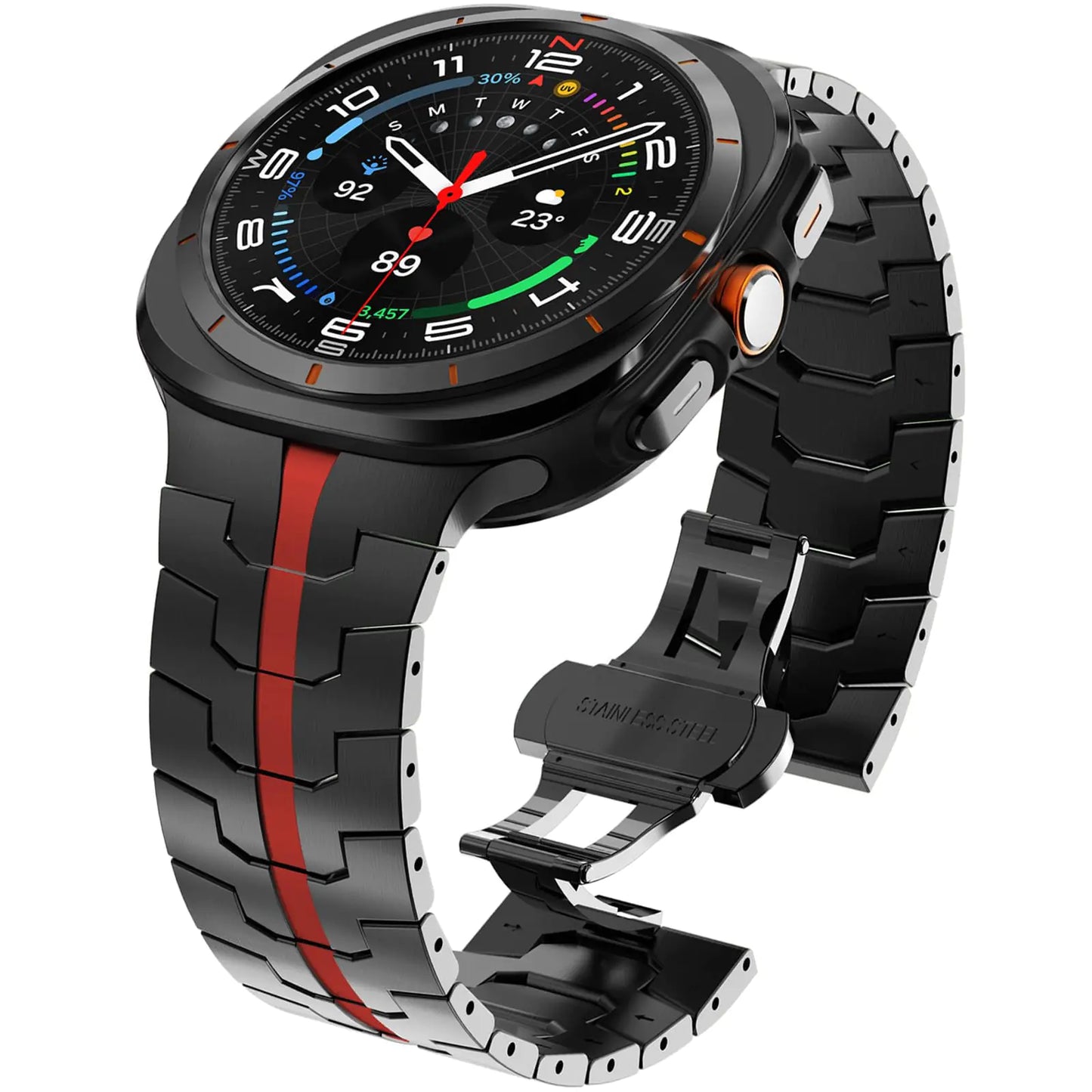 ⌚ WINGLE Metal Band for Samsung Galaxy Watch Ultra 47mm - Rugged Stainless Steel