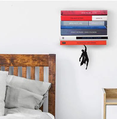 π: Premium Metal Bookstand & Bookend - Superhero Design Book Organizer