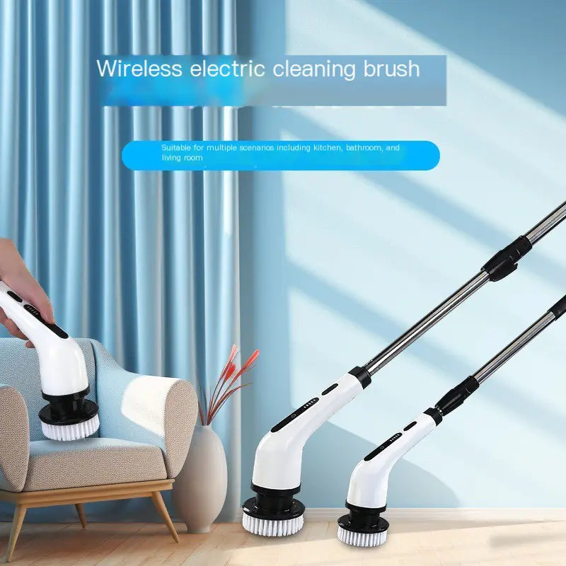🧹: Extendable Wireless Electric Cleaning Brush Set