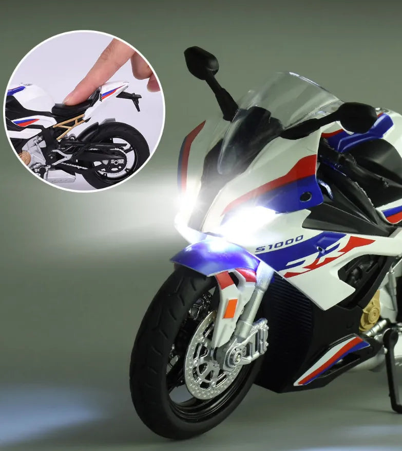 ποΈ: Realistic Alloy Motorcycle Toy - Premium Die-Cast Children's Collectible