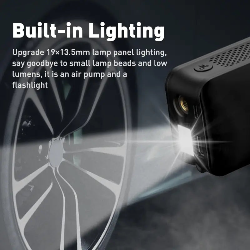 β‘ Portable Rechargeable Air Pump - Compact Wireless Inflator for Tires & Sports Equipment