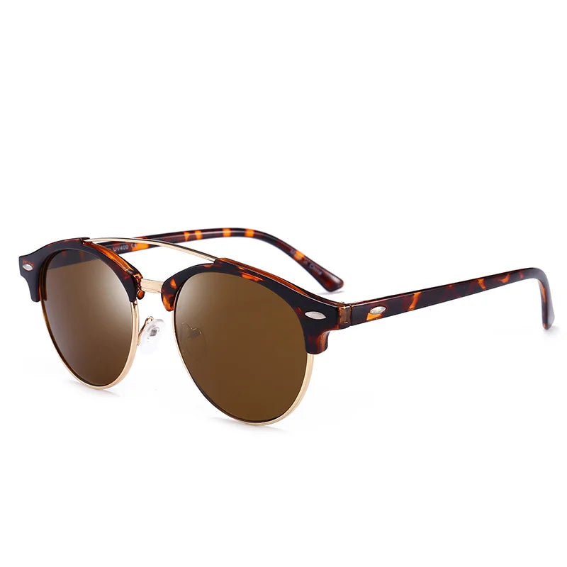 🕶️: Round Polarized Sunglasses - Classic Vintage Style with UV Protection