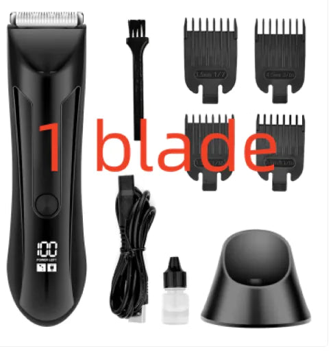 πͺ Trimmer Shaver Washable Body Hair Clipper with LCD Display - Multi-Purpose Grooming Tool