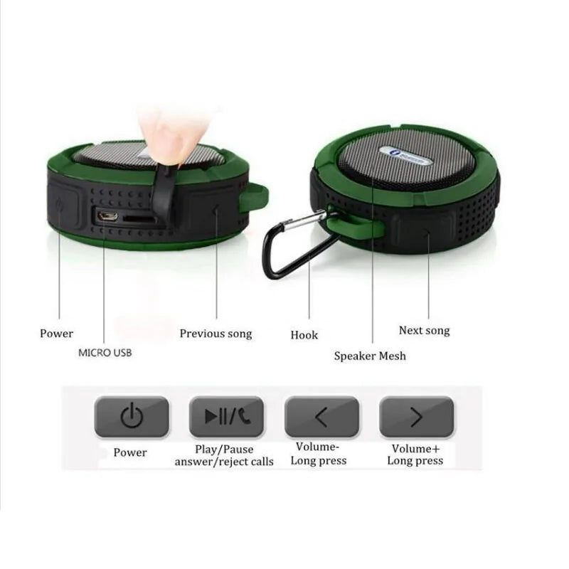 π Portable Waterproof Bluetooth Speaker - Ultimate Adventure Audio Companion