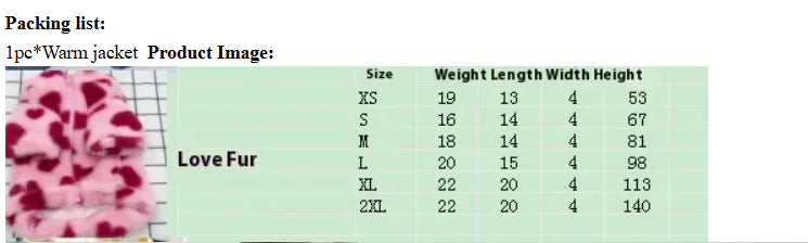 🧥: Plush Warm Dog Coat - Cozy Winter Jacket for Small Breeds