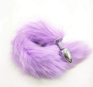 π¦ Multicolor Faux Fox Tail Intimate Accessory - Premium Metal Design