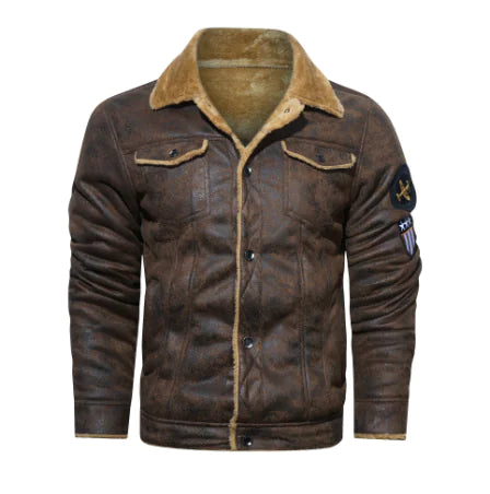 🧥: Single-Breasted Lapel Coat with Faux Fur Trim - Luxury Winter Style