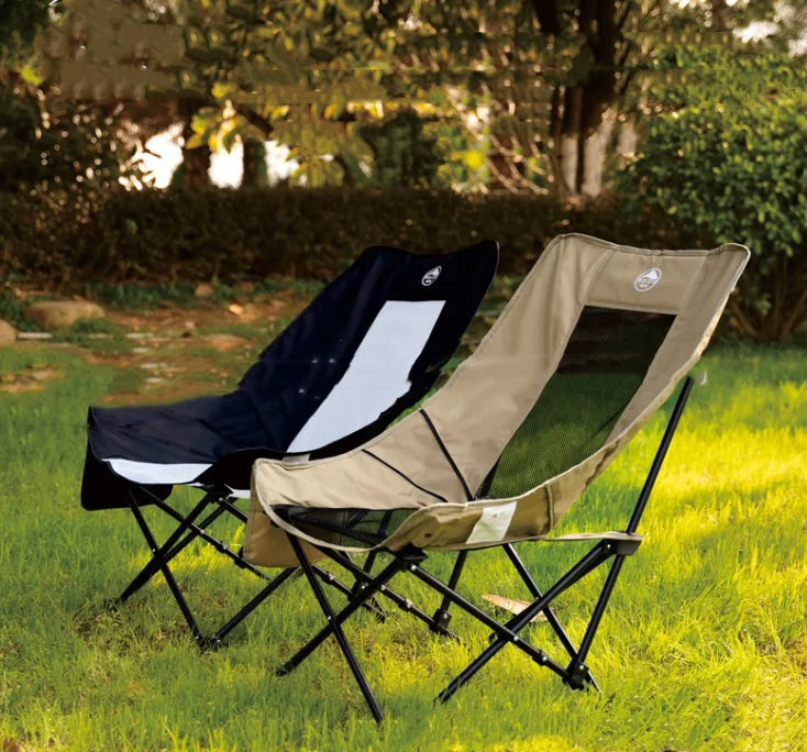π: Adjustable Folding Moon Chair - Portable Beach Relaxation Seat