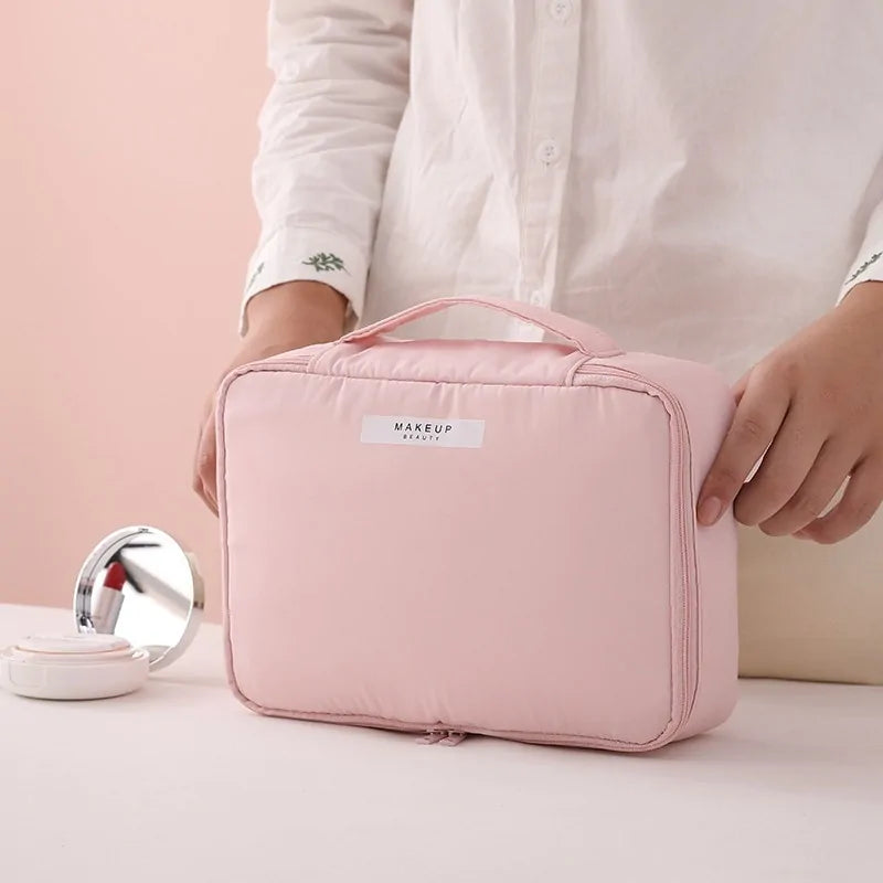 π: Stylish Makeup Bag Organizer - Beauty Essentials Storage