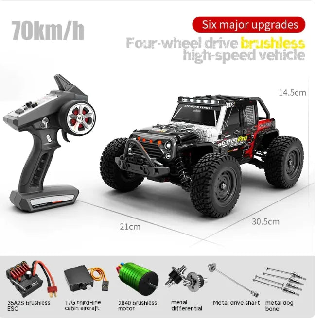 🏎️: Brushless High-Speed Off-Road RC Car - Professional Remote Control Racing Vehicle