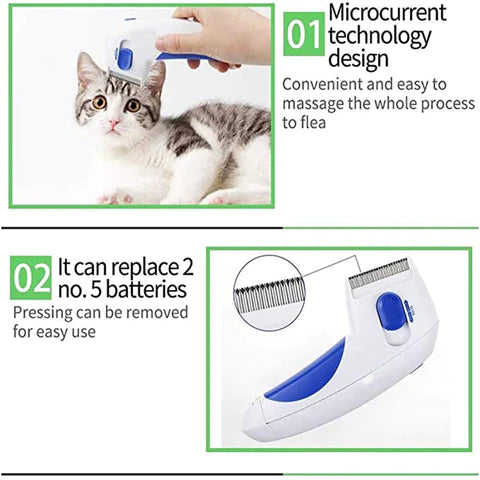 ⚡: Electric Anti-Flea Comb - Advanced Pest Removal Tool