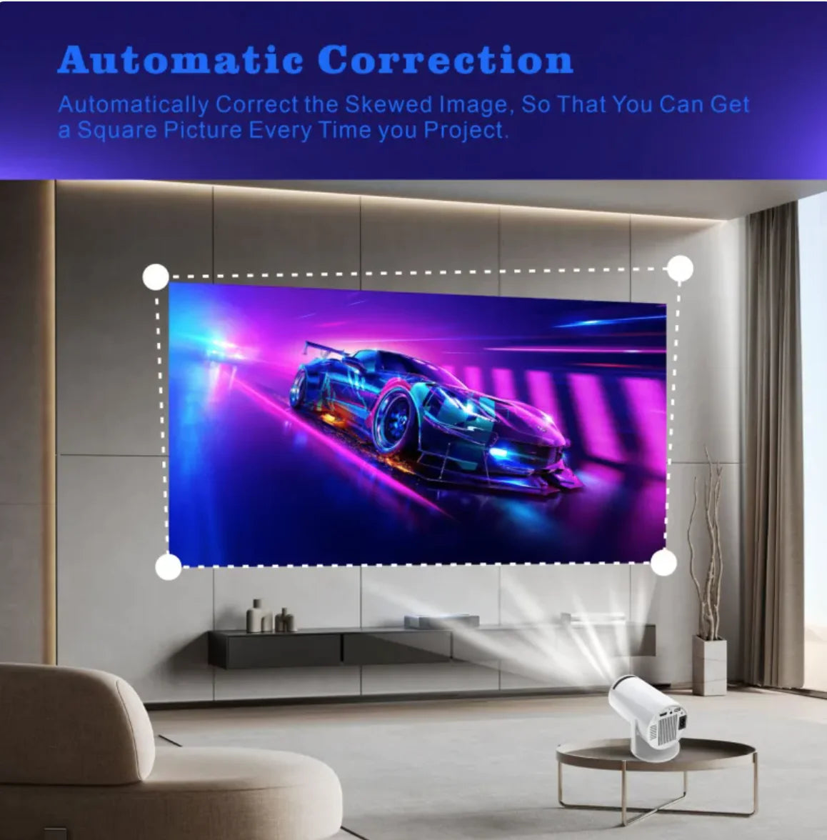 📽️: H713 Ultra HD 4K Projector - Intelligent Home & Office Solution with HDMI