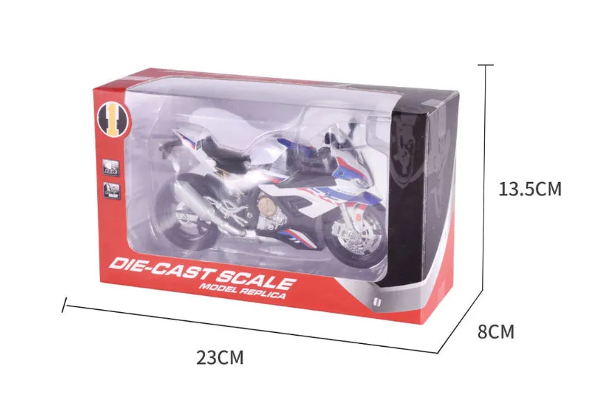 ποΈ: Realistic Alloy Motorcycle Toy - Premium Die-Cast Children's Collectible