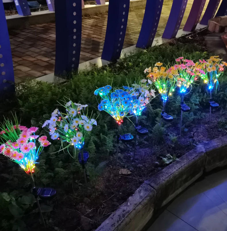 ๐ธ Solar Garden Lights LED Flower Stake - Waterproof Outdoor Patio Decor
