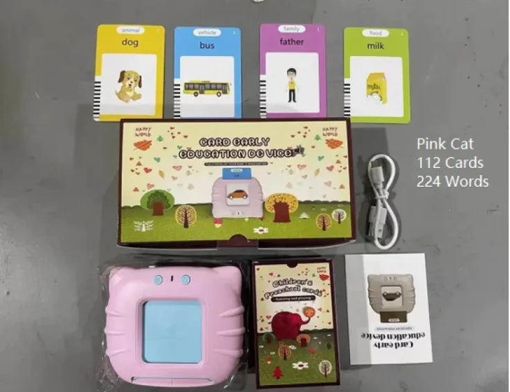 π Kids Early Learning Pronunciation Device - Interactive British Accent Flashcards
