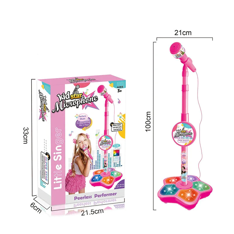 π€: Kids Microphone with Stand - Interactive Musical Toy for Ages 4-6