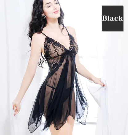 🌸: Lace Lingerie Set - Two-Piece Sleepwear Outfit for Elegant Comfort
