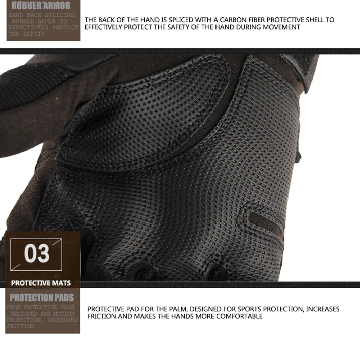 🏍️ Tactical Motorcycle Motocross Full Finger Gloves - Racing Riding Gear