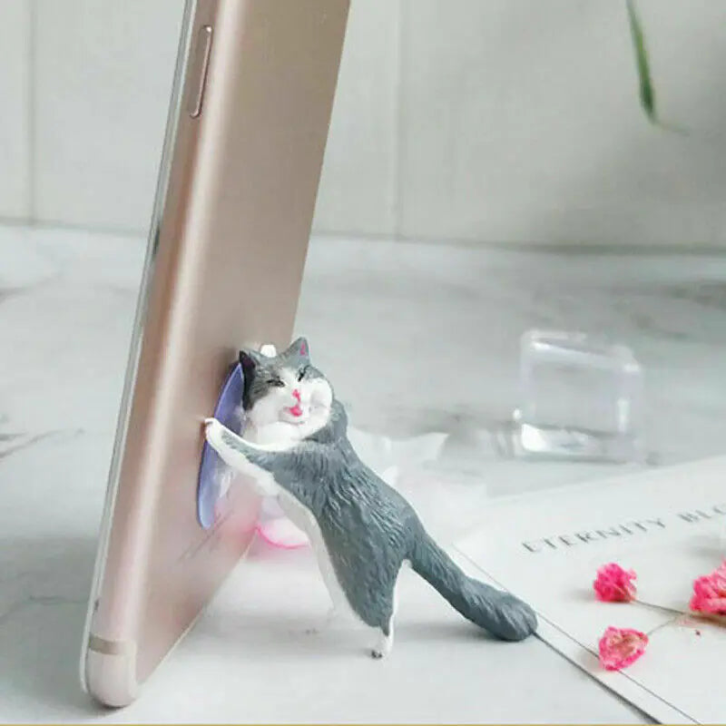 🐱: Cat Suction Cup Phone Holder - Reinforced Cute Phone Stand