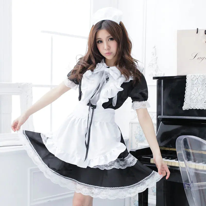 π Lolita Cosplay Maid Outfit & Cute Lingerie Set - Sweet Fantasy Costume