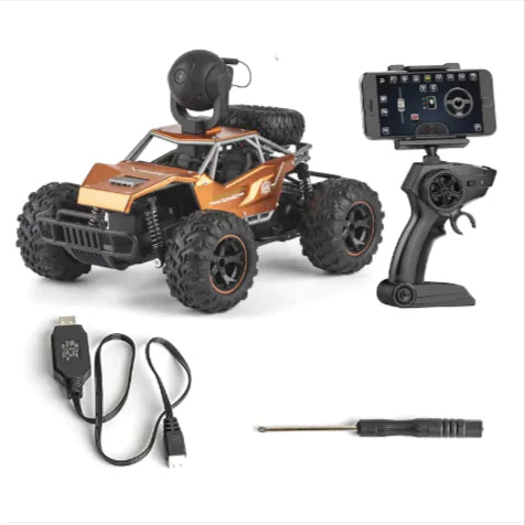 π: Off-Road Remote Control Car with HD Camera - Real-Time Video Streaming RC Vehicle