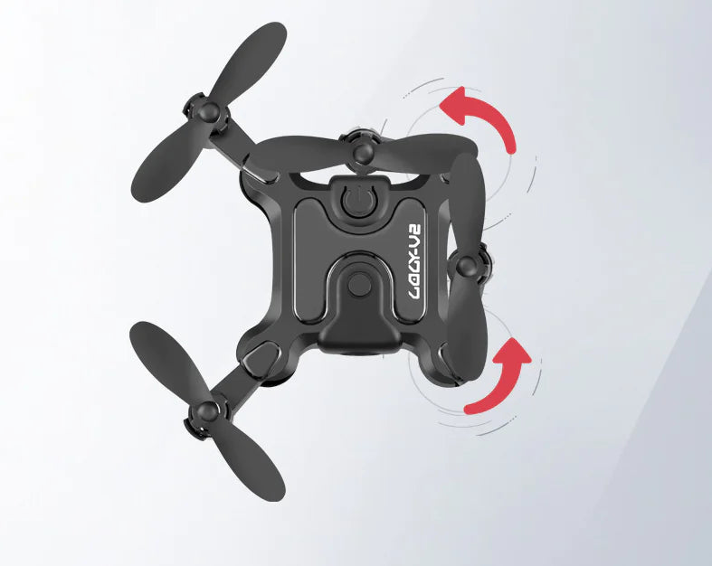 π: Mini Folding Drone - Compact Portable Quadcopter for Beginners