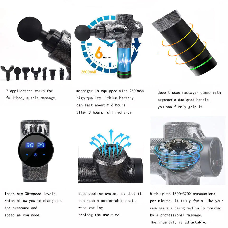 β‘ Electric Muscle Gun Massager - Premium Therapeutic Recovery Tool