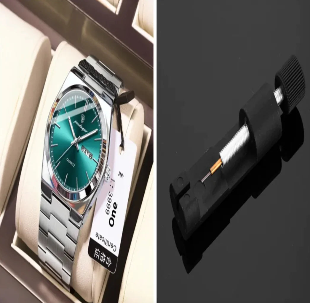 ⌚: Ultra-Thin Waterproof Men's Quartz Watch - 5mm Slim Profile 50M Resistant