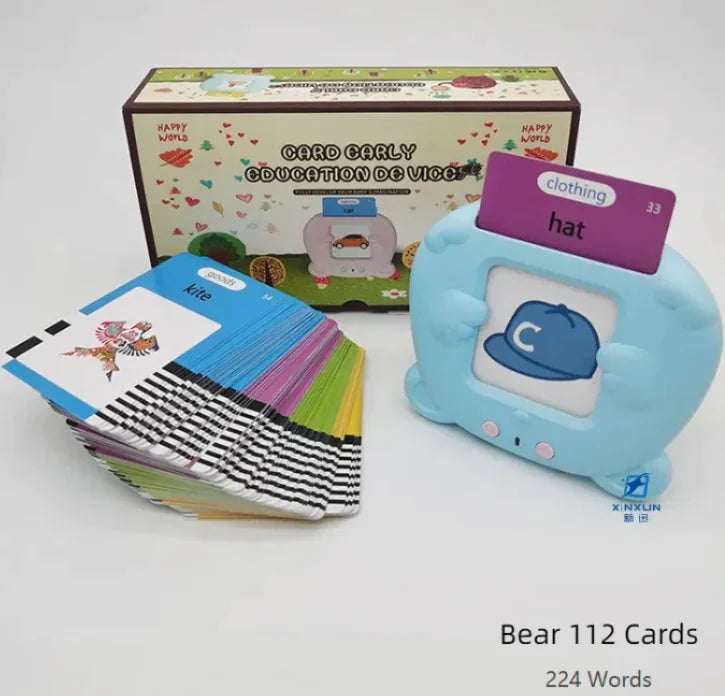 π Kids Early Learning Pronunciation Device - Interactive British Accent Flashcards