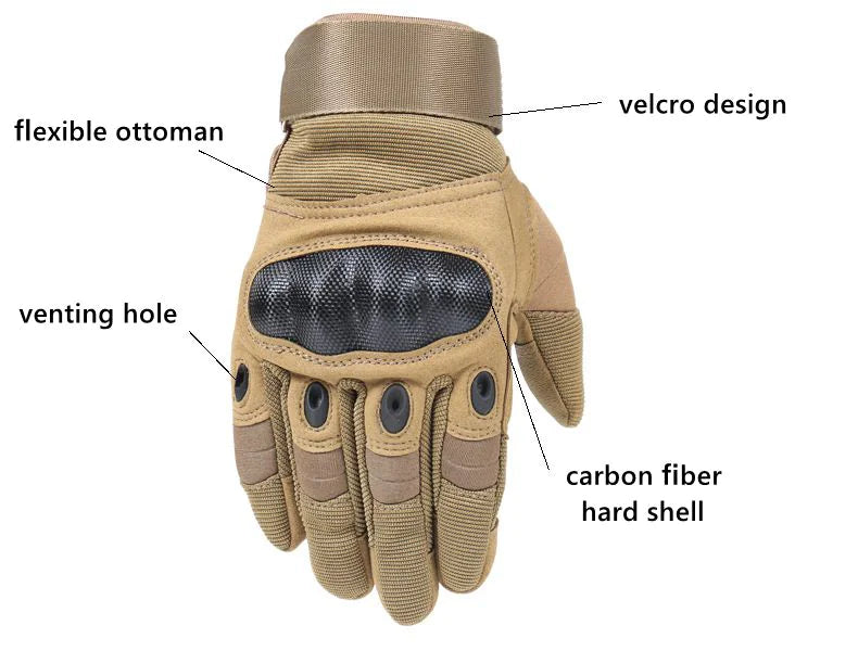 🏍️ Tactical Motorcycle Motocross Full Finger Gloves - Racing Riding Gear