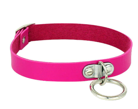 π€: PU Leather Gothic Choker with Chain - Edgy Fashion Statement