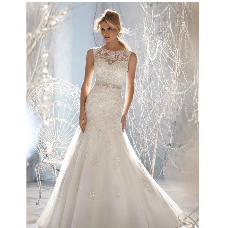 π°: Mermaid Lace Strapless Wedding Dress - Elegant Bridal Gown