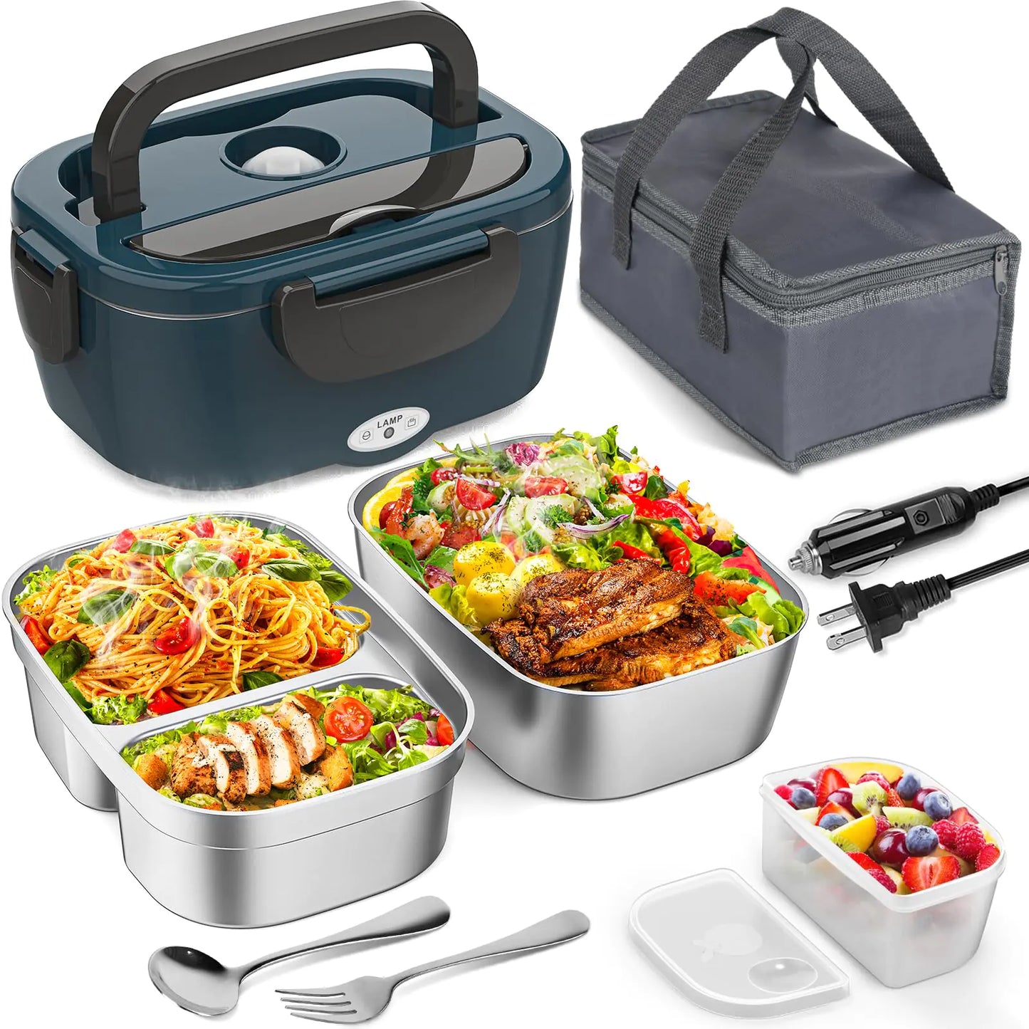 🍱: Vingud 80W Electric Lunch Box - Multi-Voltage