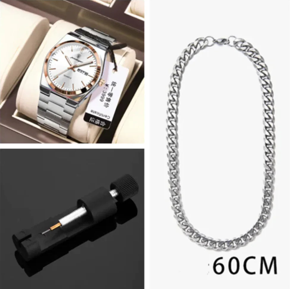 ⌚: Ultra-Thin Waterproof Men's Quartz Watch - 5mm Slim Profile 50M Resistant
